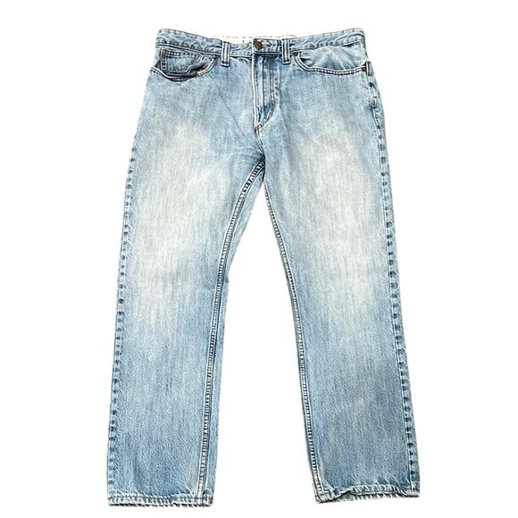 Lands' End Men's Straight Fit Jean Medium Wash Size 38 - Picture 1 of 8
